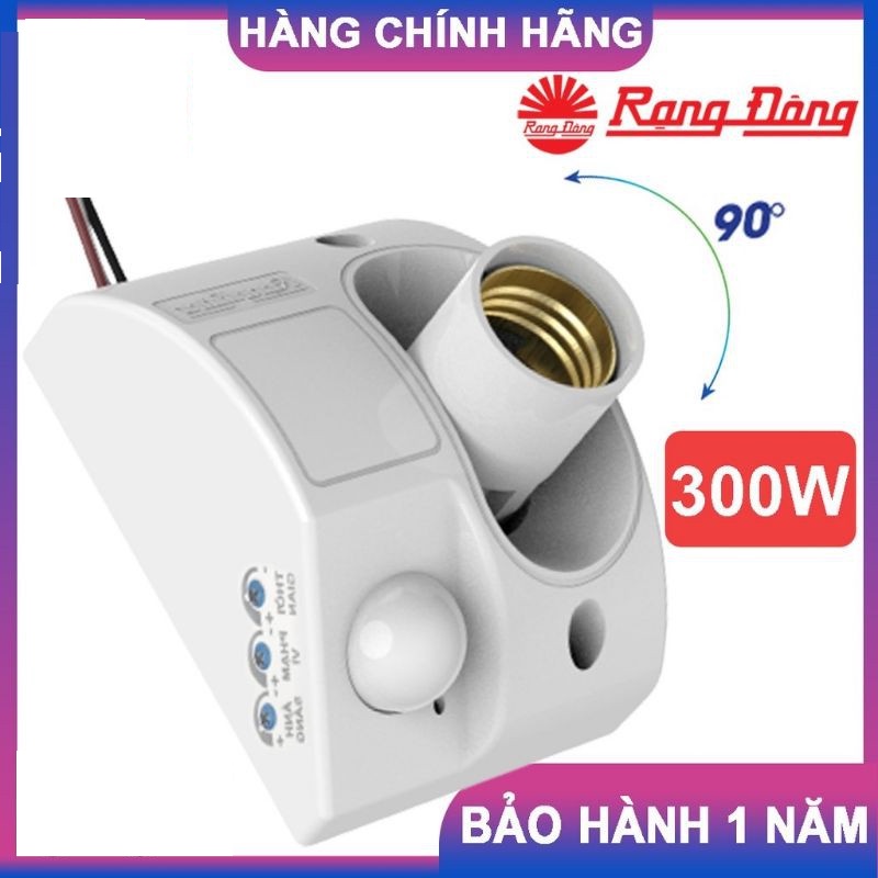 Đui Đèn Cảm Biến Chuyển Động - Rạng Đông PIR-E27, siêu bền