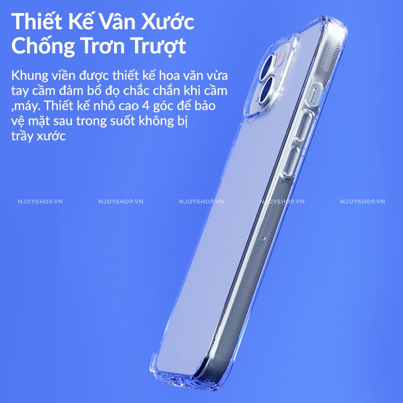 Ốp Lưng Trong Suốt Zagg Crystal Palace Chống Sốc Góc Độ Cao 4m Chống Ố Vàng Ip 13 Pro Max 12 Pro Max Njoyshop