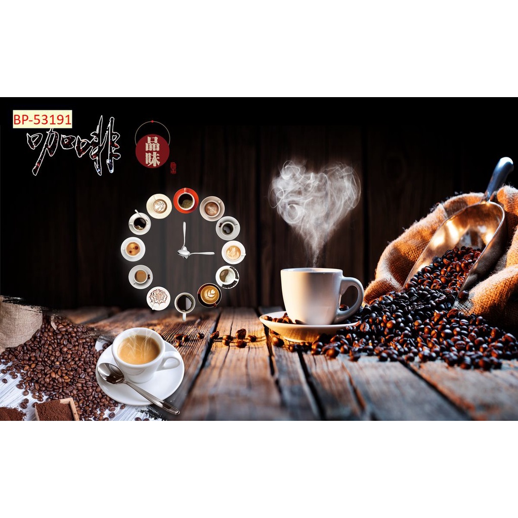 Tranh dán tường Quán Cafe, Trà Sữa, Trang Trí Cửa Hàng 3D mẫu hot