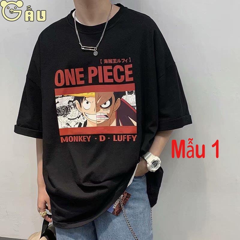 Nam Nữ áo thun nam ngắn tay mùa hè 2022 xu hướng mới rộng rãi của sinh viên hoang dã One Piece nửa tay