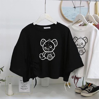 Áo style CROTOP sexy hình gấu rút eo xinh, cực tôn dáng