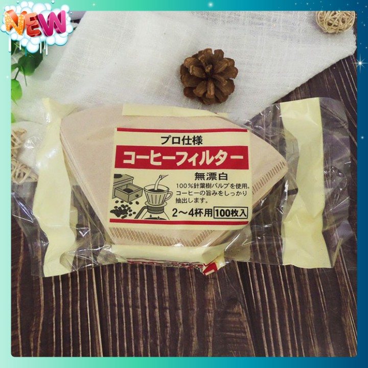 🇳 🇪 🇼 Giấy lọc cà phê Coffee Filter Paper (100 tờ) ®️