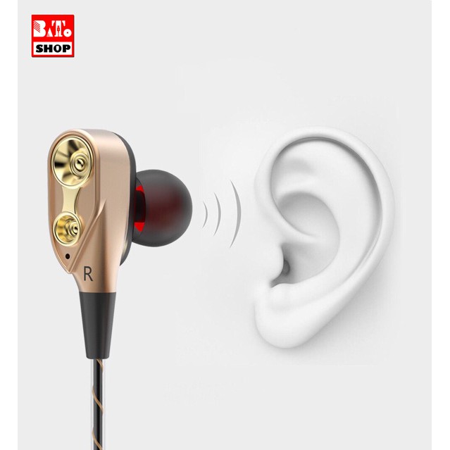 [RẺ VÔ ĐỊCH] Tai Nghe chống ồn HIFI SPORT SUPER BASS 2019 (Có Hộp) - Tặng Bộ Núm + Túi +Kẹp