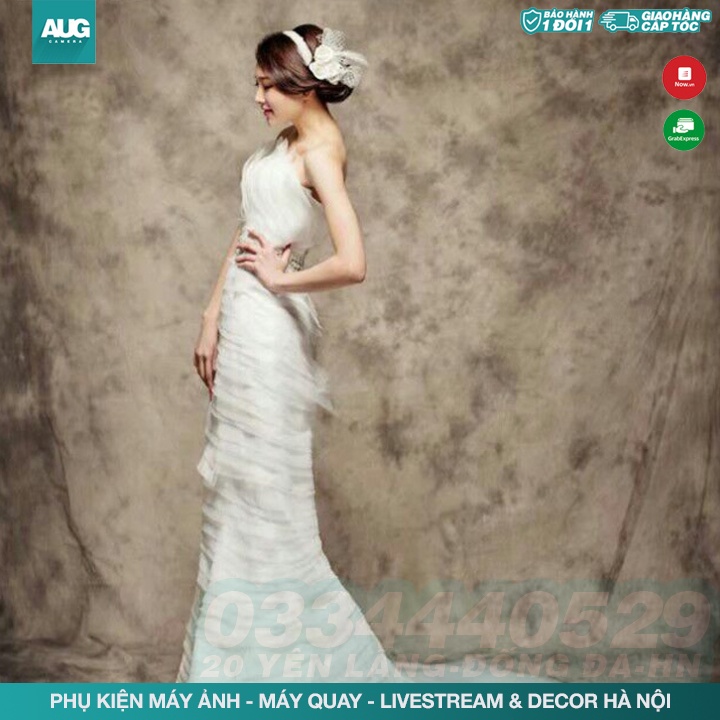 Phông vải chụp ảnh Vintage - Phông vải loang Art (Nhiều mẫu) - AUG Camera