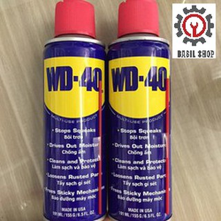 Dung dịch chống rỉ sét, bôi trơn WD-40 ( 191ml ) - làm sạch rỉ sét, dầu mỡ, chống gỉ, chống ẩm kim loại