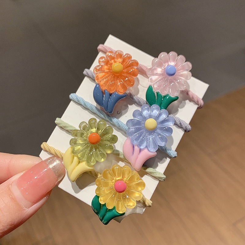 Dây Buộc Tóc Cao Su Họa Tiết Hoạt Hình Phong Cách Hàn Quốc Đáng Yêu Dành Cho Trẻ 2022