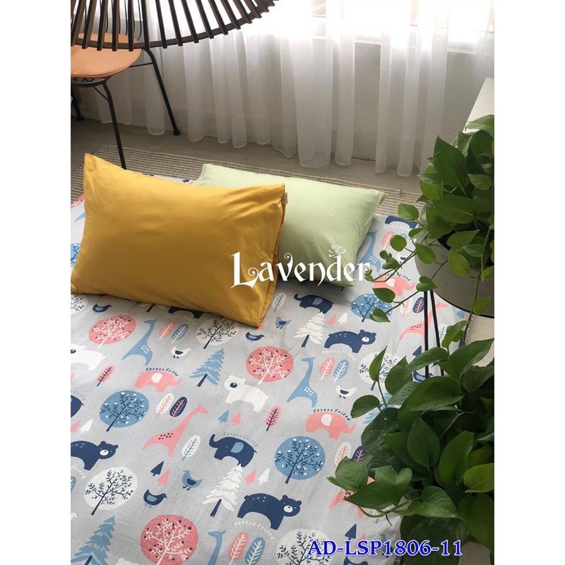 Vải hoạt hình may drap cho bé-vải cotton nhập khẩu Hàn quốc mềm mịn hình gấu