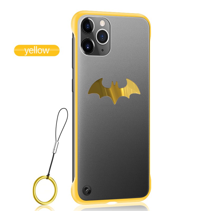 Ốp điện thoại PC nhám siêu mỏng mẫu kim loại Batman hít nam châm cho iPhone 11 Pro Max x xr XS max 8 7 6s 6 Plus