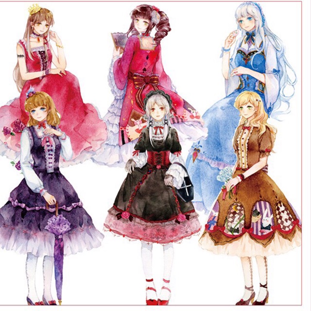 WS014 Washi tape trang trí tập vở, sổ tay OKMT  Lolita