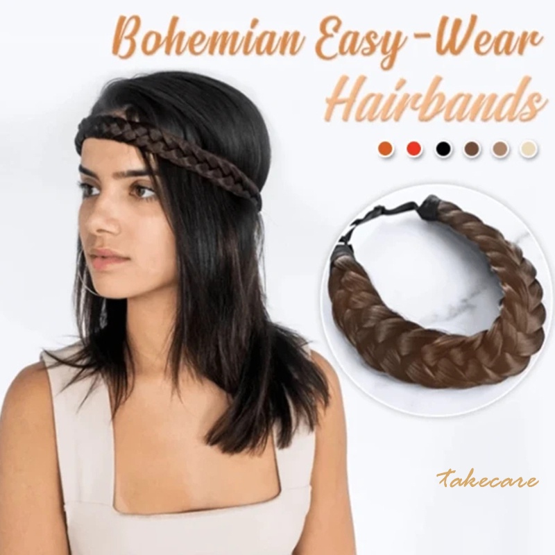 Băng Đô Cài Tóc Giả Thắt Bím 5 Bờm Hóa Trang Phong Cách Cổ Điển Aboriginal