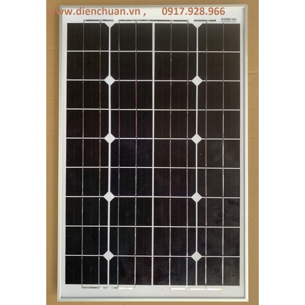 Tấm pin năng lượng mặt trời Mono 25W 18V