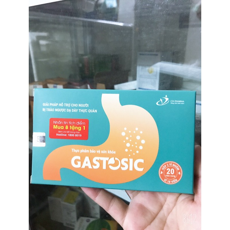 ✅[ CHÍNH HÃNG] Gastosic-Giải Pháp Hỗ Trợ Cho Người Bị Trào Ngược Dạ Dày Thực Quản( Mua 8 Tặng 1 Bằng Tem Tích Điểm)