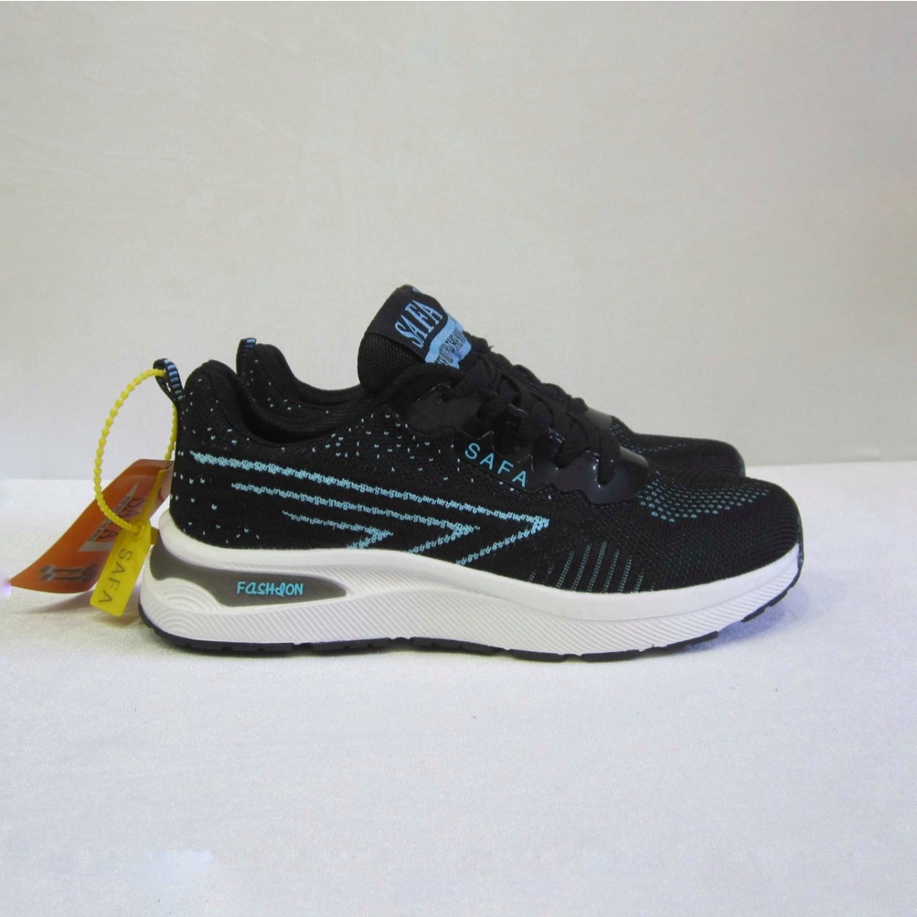 Giày Safa Thể Thao Sneakers Nữ Đen Xanh, Đen Cam Đế Phylon Vải Dệt Siêu Nhẹ Êm Chân Mã ATS001 | BigBuy360 - bigbuy360.vn