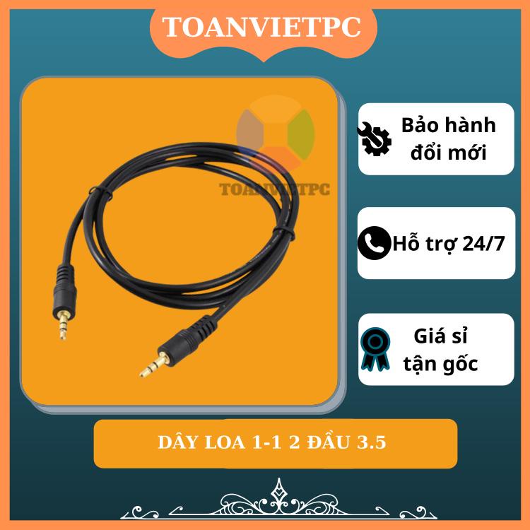 Dây Cáp Loa 3.5 2 Đầu Dương 1 ra 1 Dài 1.5m