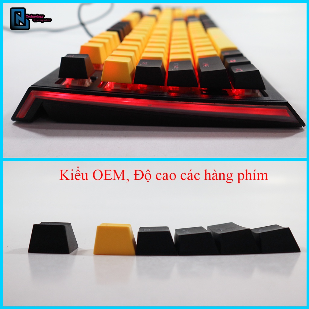 Nút Keycap Xuyên Led Bộ Lẻ Theo Sở Thích Dành Cho Bàn Phím Cơ Kiểu OEM