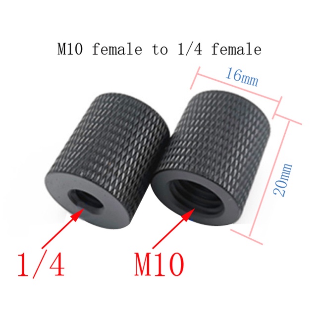 Bộ Chuyển Đổi Vít M4 M5 M6 M8 M10 Sang 1/4 female Cho Chân Máy Ảnh