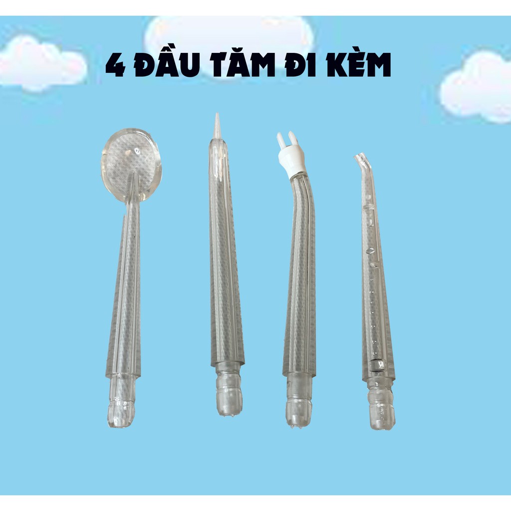 Máy Tăm Nước Cầm Tay Thế Hệ Mới, Vệ Sinh Răng Miệng Cực Sạch, Có Thể Sạc Lại