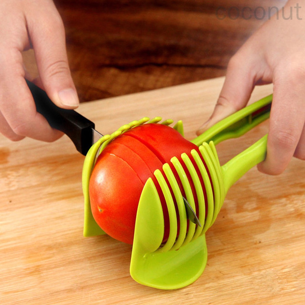 Dụng cụ kẹp giữ rau củ quả để cắt lát cầm tay đa năng tiện dụng