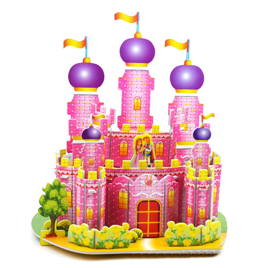 Đồ Chơi Mô Hình Nhà 3D Bằng Xốp Lắp Ráp Xếp Hình Cho Bé, Trang trí Nhà Cửa Decor Phòng Rất Đẹp