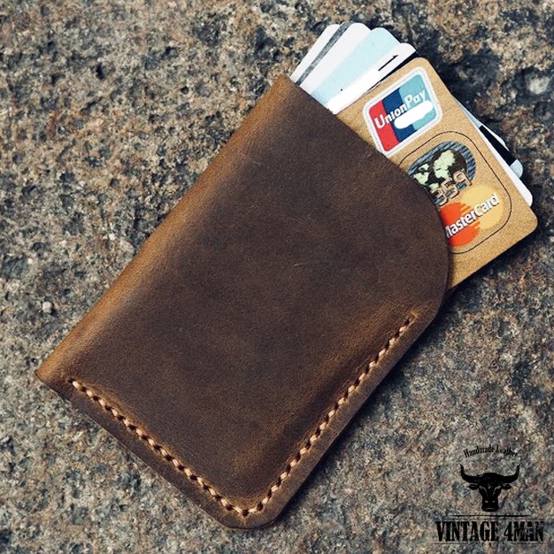 Ví Đựng Thẻ Card Mini Da Thật Mã V2