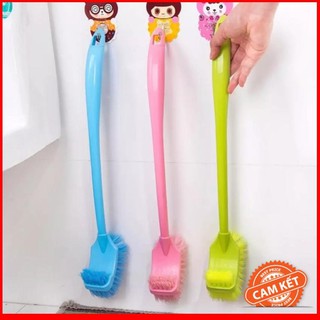 [Deal 11k] Bàn chải chà toilet 2 đầu loại lớn
