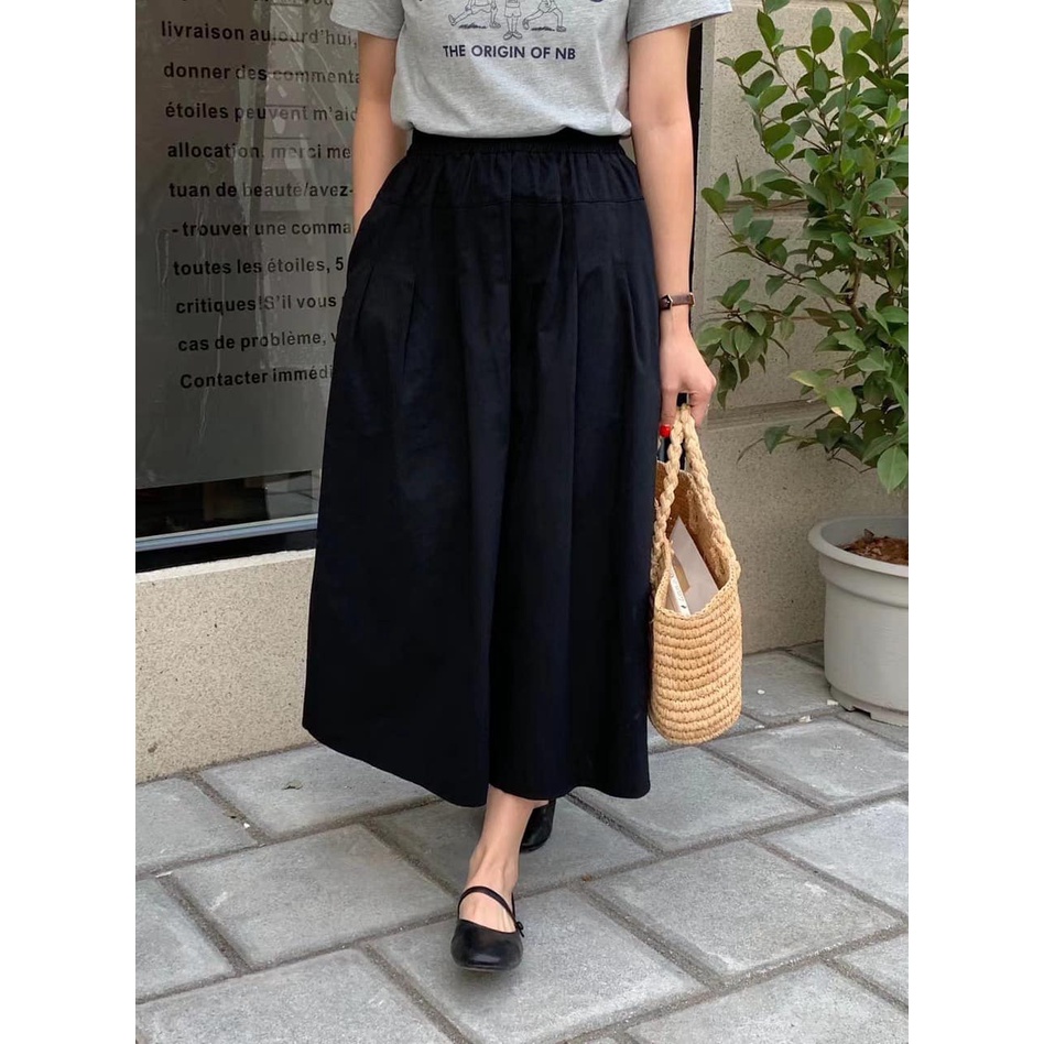 CHÂN VÁY KAKI TRƠN