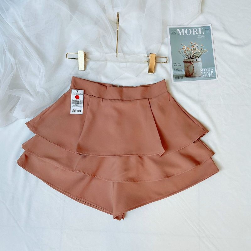 Chân váy 3 tầng khóa kéo LC380