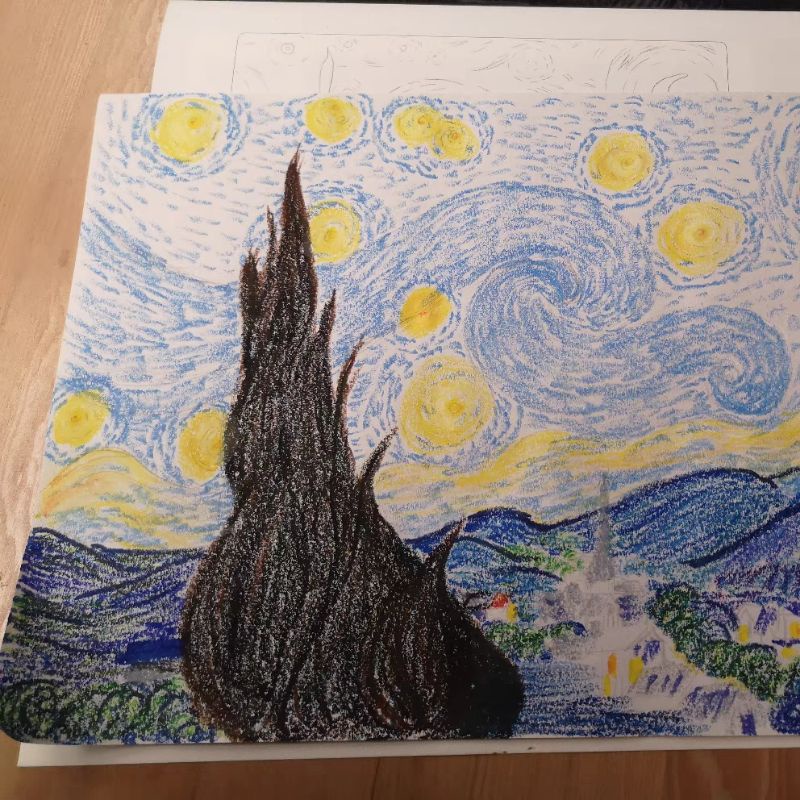 |ORDER| ALBUM ẢNH TÔ MÀU SÁP DẦU   "HELLO VAN GOGH"