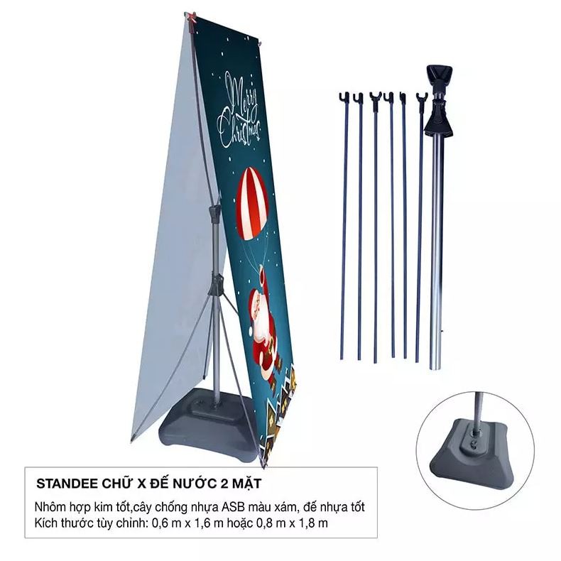 Chân Standee đế nước cản gió