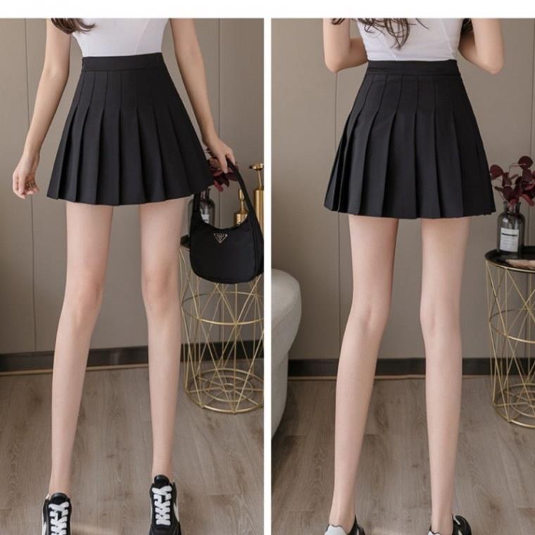 CHÂN VÁY TENNIS ĐEN TRƠN CÓ QUẦN TRONG XINH LẮM NHA [Hàng Siêu Cấp] | BigBuy360 - bigbuy360.vn