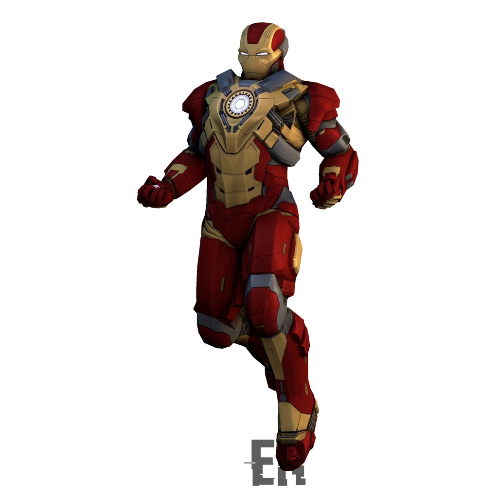 Mô hình giấy Iron Man Mk17 Heartbreaker tỉ lệ 1/6