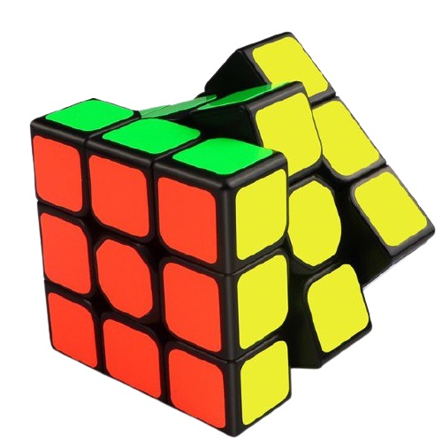 Rubik  3x3 xếp hình rubic 3x3 - QiYi  viền đen/ trắng RB01
