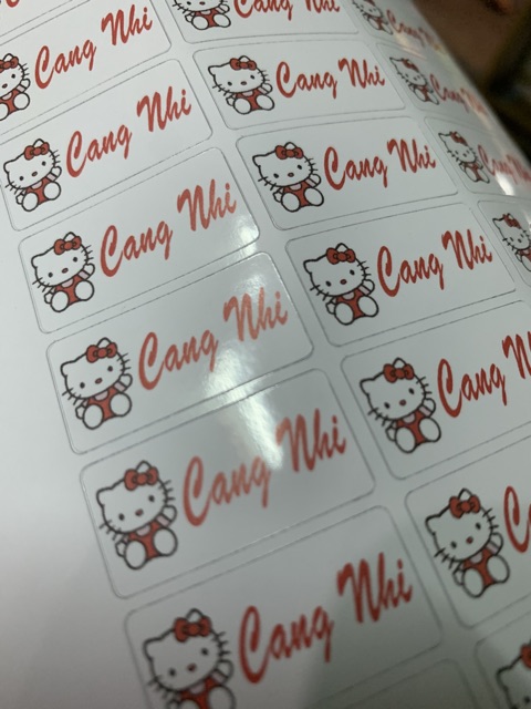 Tem Dán Hộp Sữa , Đồ Dùng Học Tập Cho Bé