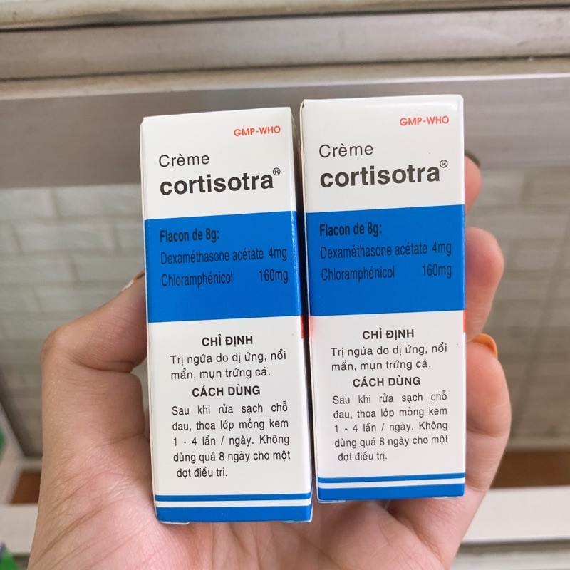 Cortisotra hỗ trợ làm giảm ngứa do dị ứng , nổi mẩn, mụn trứng cá