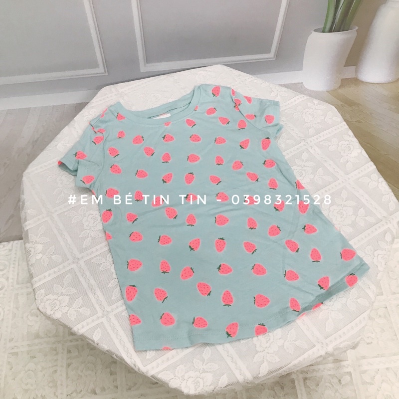 áo cộc tay cotton cho bé (24m,3y,4y,5y)