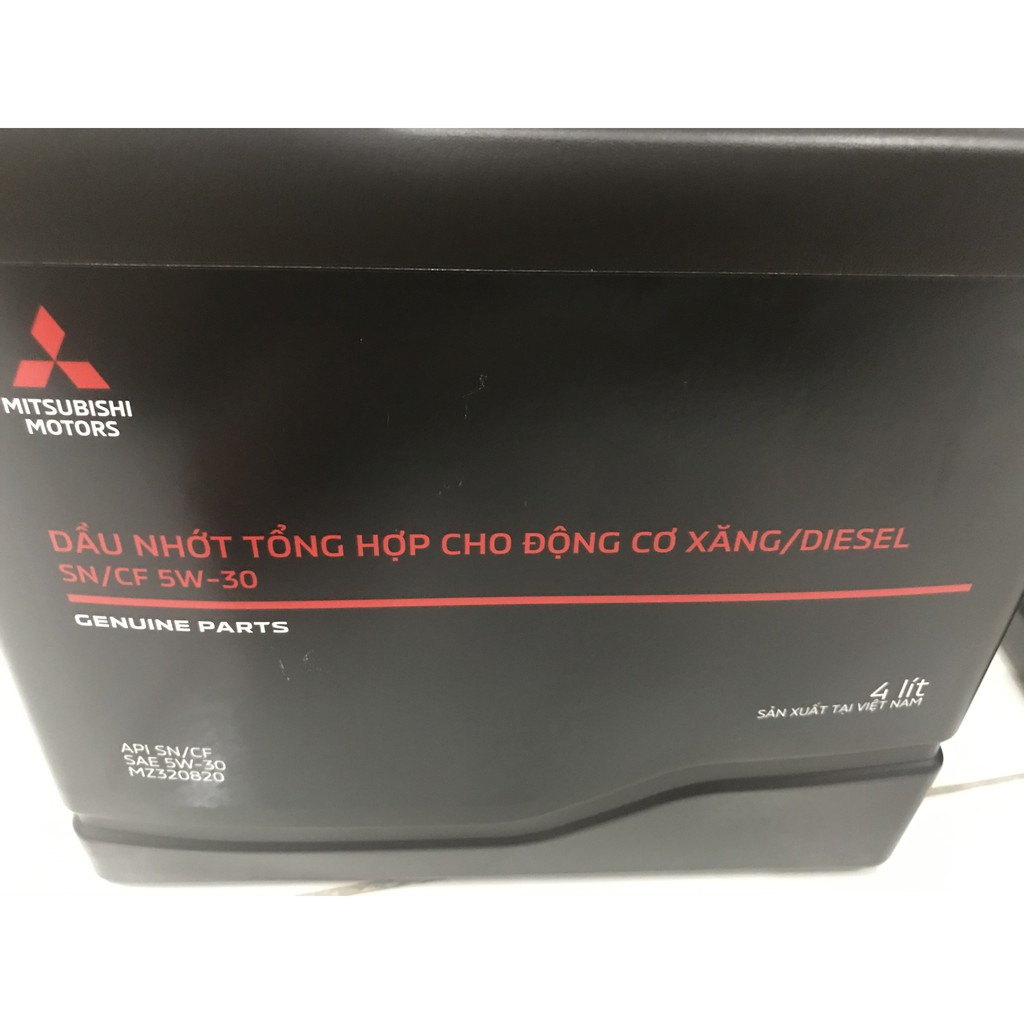 [DẦU NHỚT MITSUBISHI] DẦU NHỚT TỔNG HỢP CHO ĐÔNG CƠ XĂNG SN/CF 5W-30 BÌNH 4L