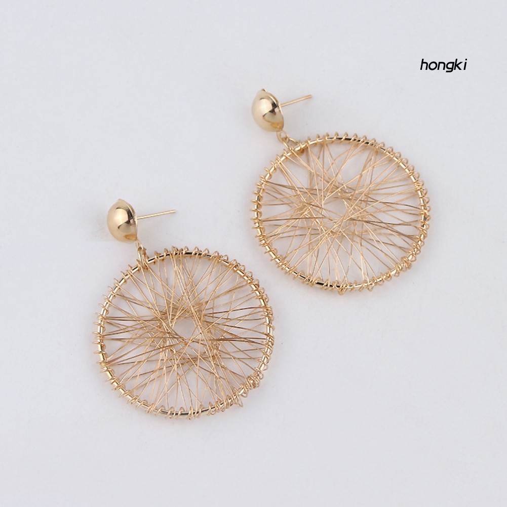 Khuyên Tai Mặt Hình Tròn Thiết Kế Độc Đáo Thời Trang Cho Bạn Nữ