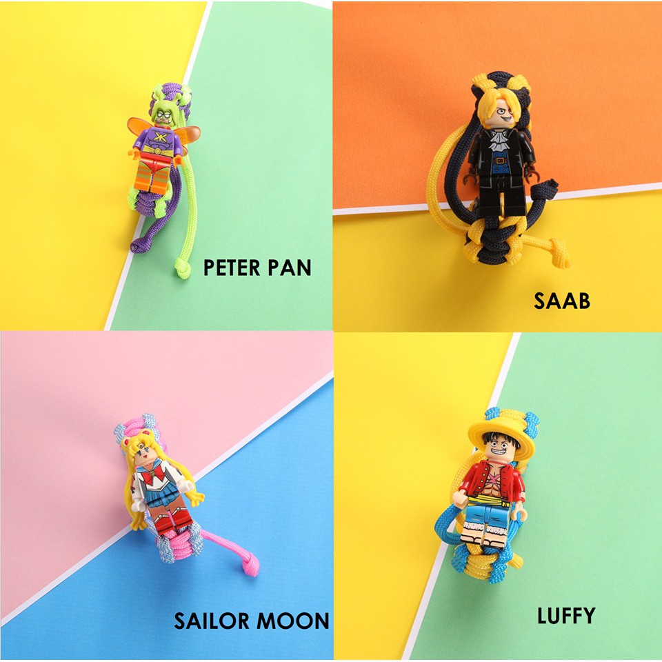 (12 mẫu) Vòng tay PARACORD LEGO Ulzzang dây dù