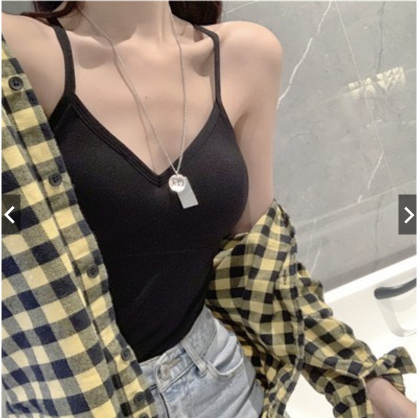 [Mã FASHIONT4WA2 giảm 10K đơn 50K] (Siêu hot) Áo 2 dây cotton thoáng mát cho mùa hè 8823 | BigBuy360 - bigbuy360.vn