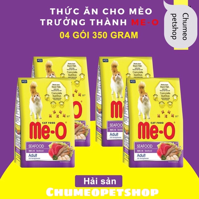 Thức Ăn Cho Mèo - Thức Ăn Hạt Cho Mèo Me-O 350gr