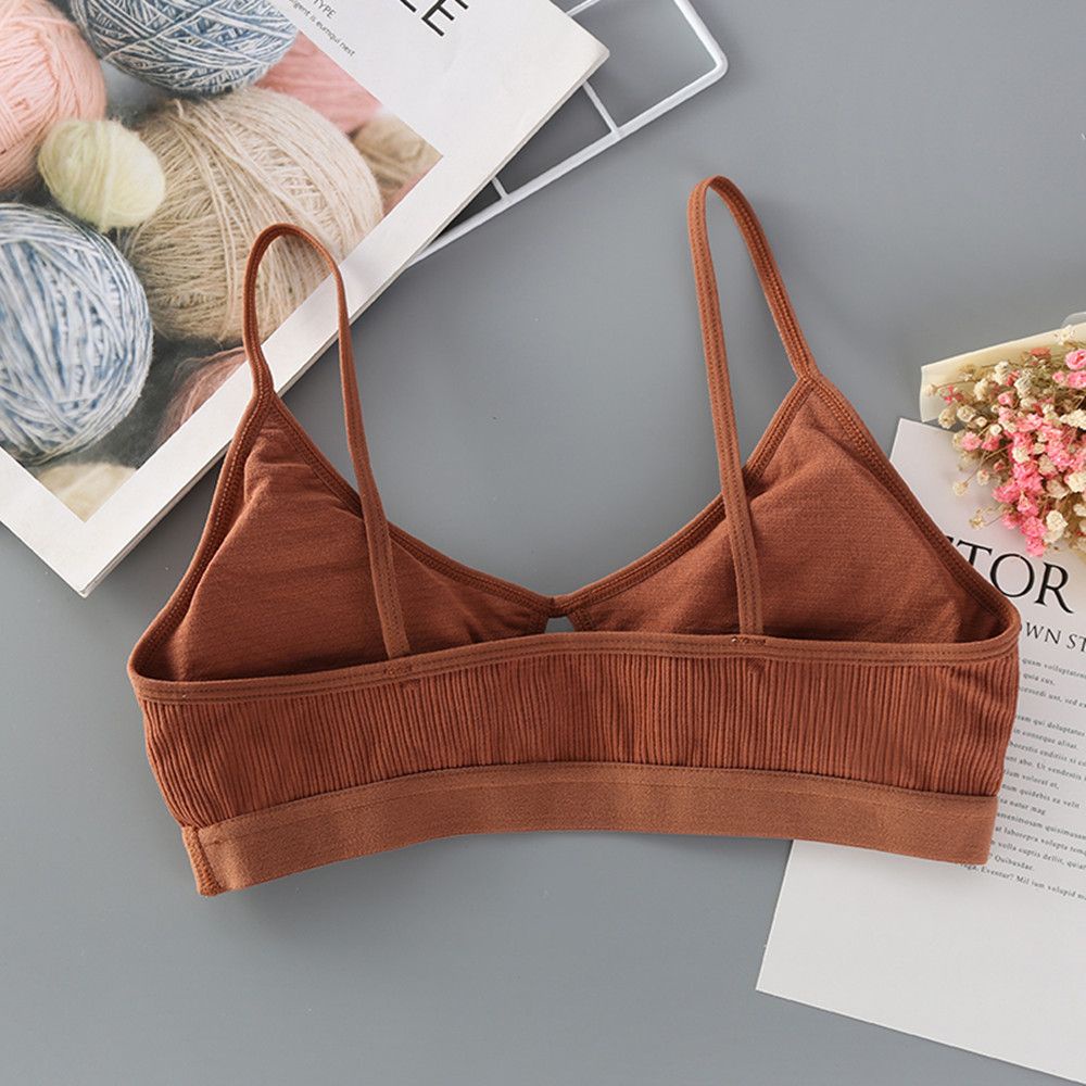 MOILY Breathable Tank Crop Tops Sports Comfy Underwear Summer Camisole Streetwear Hollow Out Sexy Lingerie Women Girl Unpadded Push Up Bra Seamless Bralette/Multicolor