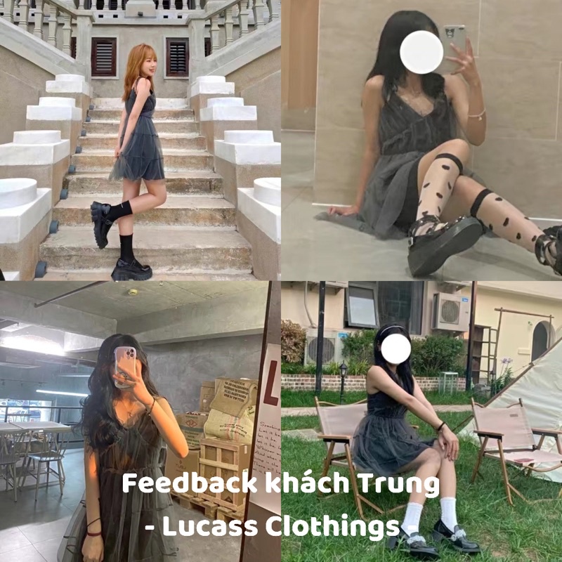 Đầm/Váy 2 dây đen phối ren phong cách hàn quốc (Váy về lại sau tết ÂL) | BigBuy360 - bigbuy360.vn