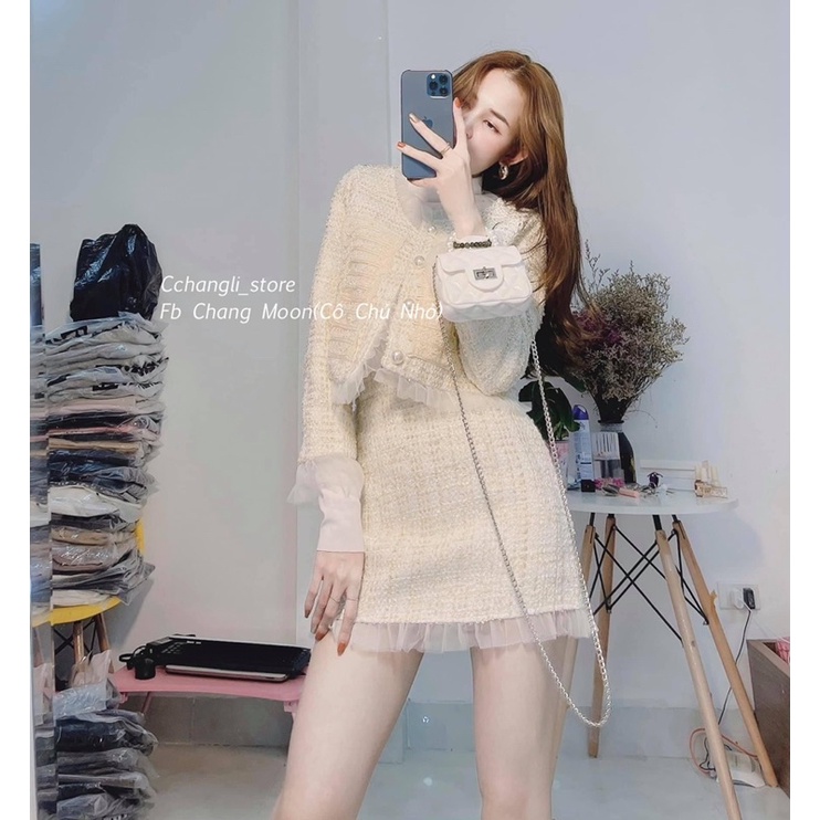Set dạ tweed tiểu thư( ảnh thật shop chụp) | BigBuy360 - bigbuy360.vn