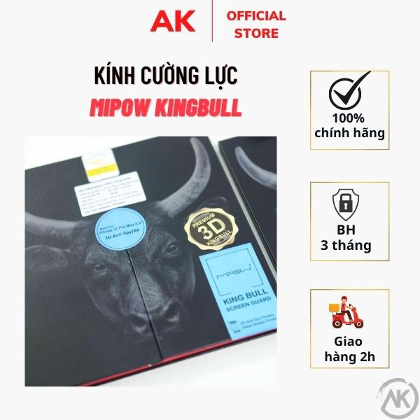 Kính Cường Lực Kingbull Mipow Hàng Chính Hãng Nhập Khẩu Từ Mỹ