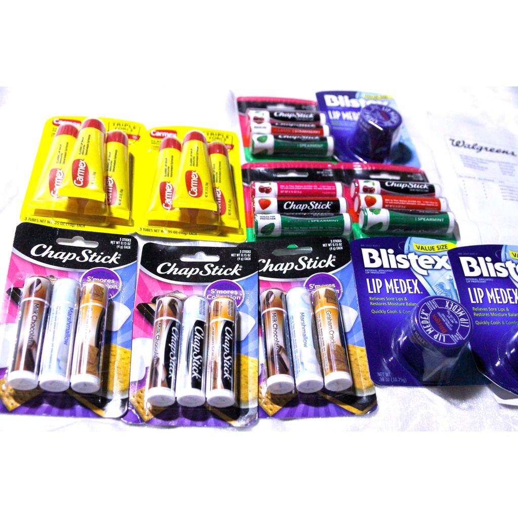 |BILL US| Son dưỡng các loại Carmex, ChapStick, Blistex