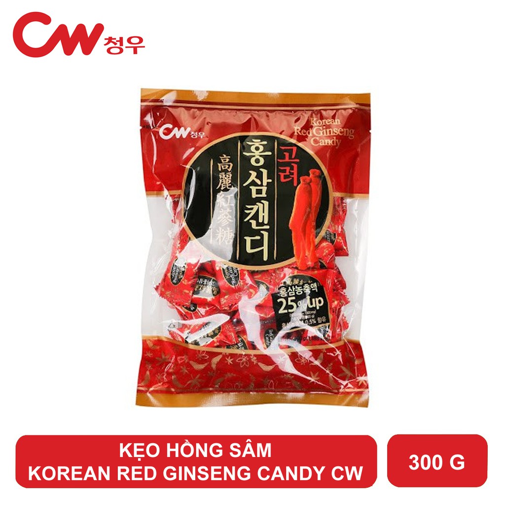KẸO HỒNG SÂM KOREAN RED GINSENG CANDY CW 300 GRAM