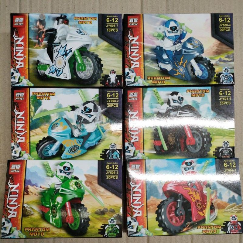 Mô hình đồ chơi Lego Ninjago xe moto chất liệu PVC cao cấp