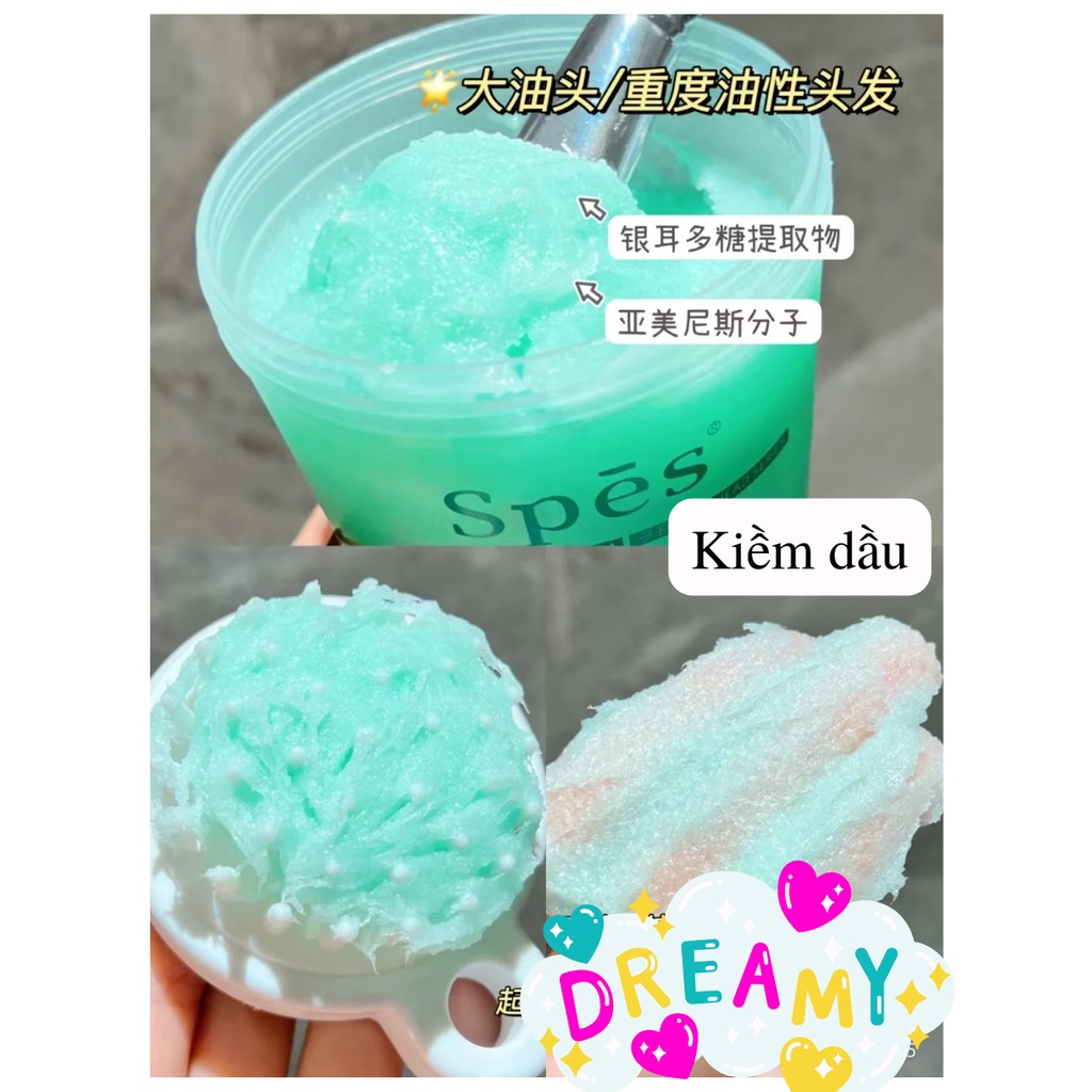 Dầu Gội Muối Biển Spes Tẩy Tế Bào Chết Cho Da Đầu, Sạch Gàu Và Giúp Tóc Bồng Bềnh 280gr
