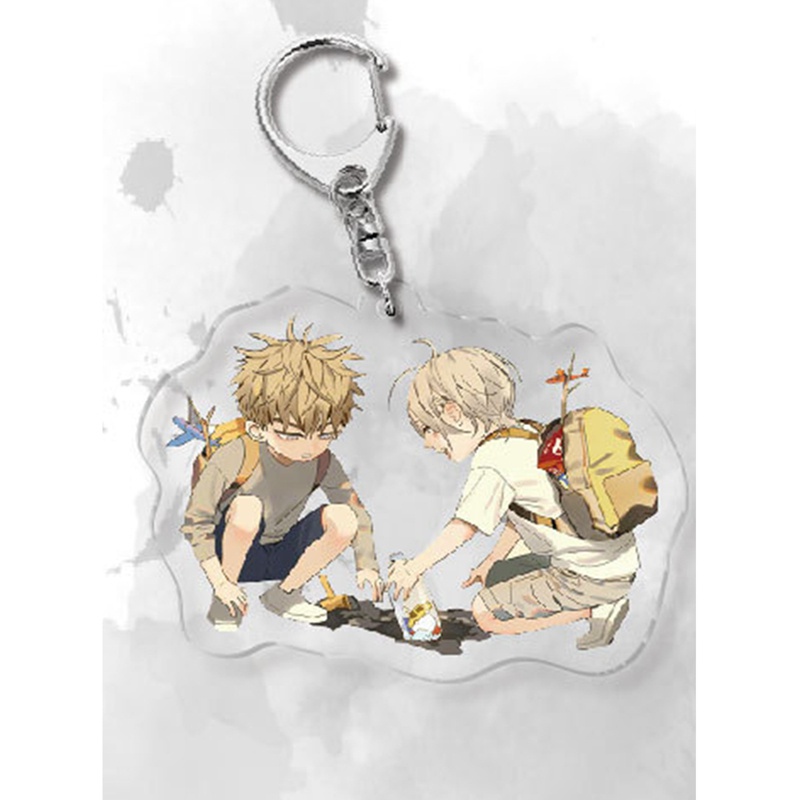Móc khóa PVC trong suốt họa tiết hoạt hình HHDZ Anime 19 Days