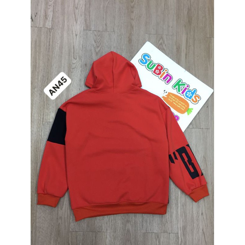 (ảnh thật) Áo hoodie nỉ lót lông BOKDOM sz 35-50kg màu cam đen SBAN45 xanh đen SBAN46